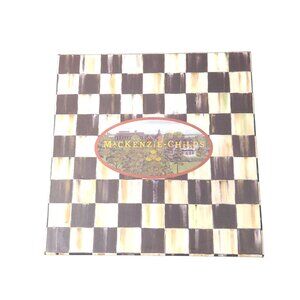 Mackenzie Childs Decorative Gift Box Courtly Check EMPTY 7x7x5 inch